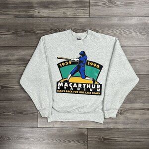 Vintage 90’s MacArthur Stadium Macs Back Baseball MLB Crewneck